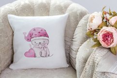 Valentine&#039;s Day Watercolor PNG. Animals in Love Clipart Product Image 7