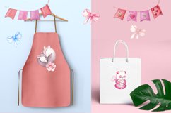 Valentine&#039;s Day Watercolor PNG. Animals in Love Clipart Product Image 8