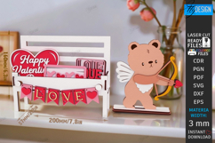 Valentine&#039;s Day Bench Sign with Mini Elements Laser Cut|CNC Product Image 1