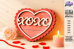 Valentine's Bench Sign with Mini Elements Laser Cut Bundle Product Image 16