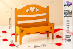 Valentine's Bench Sign with Mini Elements Laser Cut Bundle Product Image 8