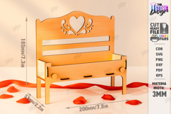 Valentine's Bench Sign with Mini Elements Laser Cut Bundle Product Image 9