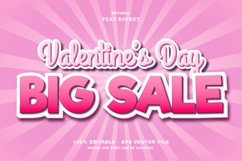 4 Valentine's Day Sale Vector Editable Text Effect Product Image 4