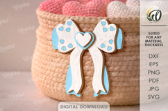 Valentine's Day Bows Bundle Laser Cut. Valentine Decor SVG Product Image 7