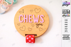 Valentine’s Day Bracelet Card Laser Cut|Slap Bracelet Holder Product Image 1