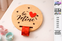 Valentine’s Day Bracelet Card Laser Cut|Slap Bracelet Holder Product Image 1