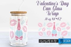 Valentine&#039;s Day Glass Can Wrap SVG|Love Can Glass Wrap SVG Product Image 1