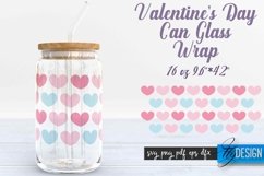 Valentine&#039;s Day Glass Can Wrap SVG|Love Can Glass Wrap SVG Product Image 6