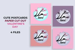 Valentine&#039;s Day card 4 | Paper cut out Product Image 1