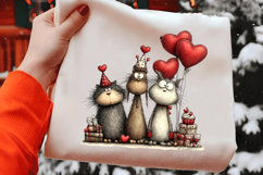 Valentine's Day Cat Party Valentines Day PNG Product Image 2
