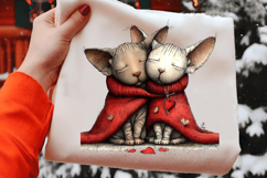 Valentine's Day Cat Romance Valentines Day PNG Product Image 2