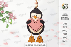 Valentine Character Tags Bundle Laser Cut. Valentine SVG Product Image 4