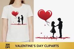 Valentine's Day Cliparts, Valentine's Day sublimation Product Image 1