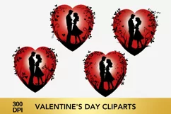 Valentine's Day Cliparts, Valentine's Day sublimation Product Image 1