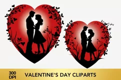 Valentine's Day Cliparts, Valentine's Day sublimation Product Image 2