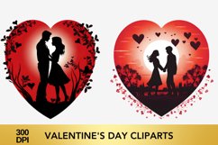 Valentine&#039;s Day Cliparts, Valentine&#039;s Day sublimation Product Image 2