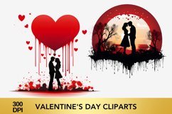 Valentine&#039;s Day Cliparts, Valentine&#039;s Day sublimation Product Image 3