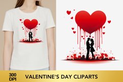 Valentine&#039;s Day Cliparts, Valentine&#039;s Day sublimation Product Image 1
