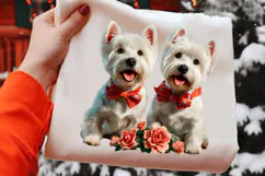Valentine's Day Couple Dog Clipart Sublimation PNG Product Image 2