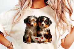 Valentine's Day Couple Dog Clipart Sublimation PNG Product Image 3