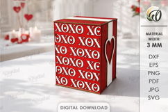 Valentine Gift Boxes Bundle Laser Cut. Decorative Box SVG Product Image 9