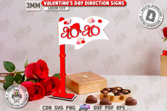 Valentine’s Day Mini Flags Laser Cut Bundle | Tabletop Decor Product Image 6