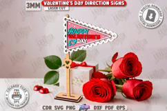 Valentine’s Day Mini Flags Laser Cut Bundle | Tabletop Decor Product Image 7