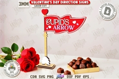 Valentine’s Day Mini Flags Laser Cut Bundle | Tabletop Decor Product Image 3