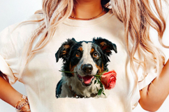Valentine's Day Couple Dog Clipart Sublimation PNG Product Image 3