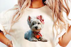 Valentine's Day Couple Dog Clipart Sublimation PNG Product Image 3