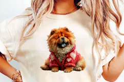 Valentine's Day Couple Dog Clipart Sublimation PNG Product Image 3