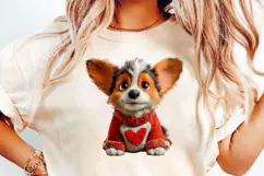 Valentine's Day Couple Dog Clipart Sublimation PNG Product Image 3
