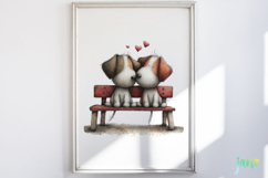 Valentine’s Day Dogs Clipart Product Image 6