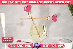 Valentine&#039;s Drink Stirrer | Drinks Marker | Valentine&#039;s Sign Product Image 1