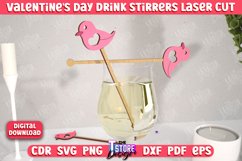 Valentine&#039;s Drink Stirrer | Drinks Marker | Valentine&#039;s Sign Product Image 1