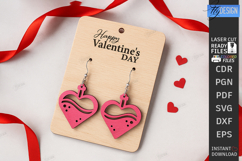 Valentine's Day Earrings Laser Cut|Hearts Shape|Accessories Product Image 1