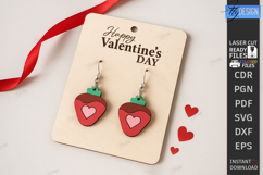 Valentine's Day Earrings Laser Cut Bundle|Hearts Shapes|Love Product Image 9