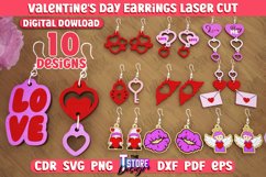 Valentine&#039;s Day Earrings Lasercut Bundle| Accessories Design Product Image 1