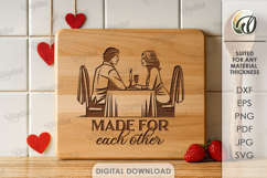 Valentine&#039;s Day Engraving Laser Cut. Valentines SVG Product Image 1