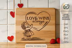 Valentine's Day Engravings Bundle Laser Cut. Valentines SVG Product Image 8