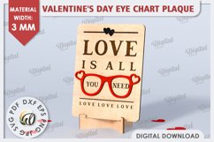 Valentines Day Stand Decor Laser Cut. Valentine Sign SVG Product Image 1