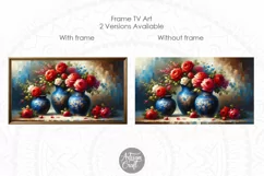 Red rose flower Frame TV art, Valentine Frame TV art roses Product Image 3