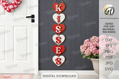 Valentine Front Door Signs Bundle Laser Cut. Door Sign SVG Product Image 12