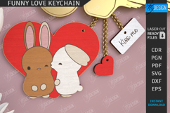Valentine’s Day Love Keychains Laser Cut Bundle|Love Symbol Product Image 11
