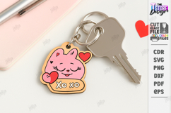 Valentine's Day Keychain | Cute Keychain | Romantic Gift SVG Product Image 1