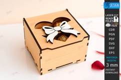 Valentine&#039;s Day Gift Box Laser Cut|Valentine&#039;s Candy Box SVG Product Image 1