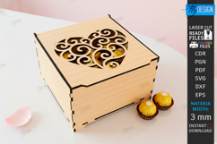 Valentine&#039;s Day Gift Box Laser Cut|Valentine&#039;s Candy Box SVG Product Image 1