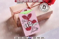 Valentine's Day Gift Tag Laser Cut|Gift Card Holder|Love SVG Product Image 1