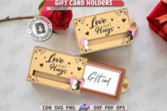 Valentine Gift Card Holders with Slider Laser Cut Bundle|CNC Product Image 5