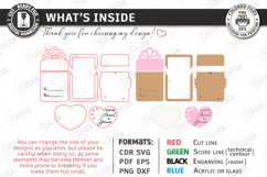 Valentine's Day Gift Card Holder Laser Cut|Romantic Gift Tag Product Image 2